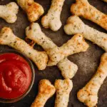 Cheesy Halloween Breadstick Bones