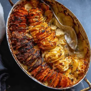 Cheesy Root Vegetable Gratin