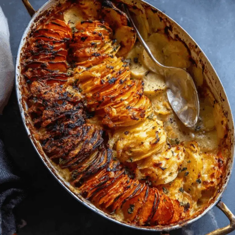 Cheesy Root Vegetable Gratin