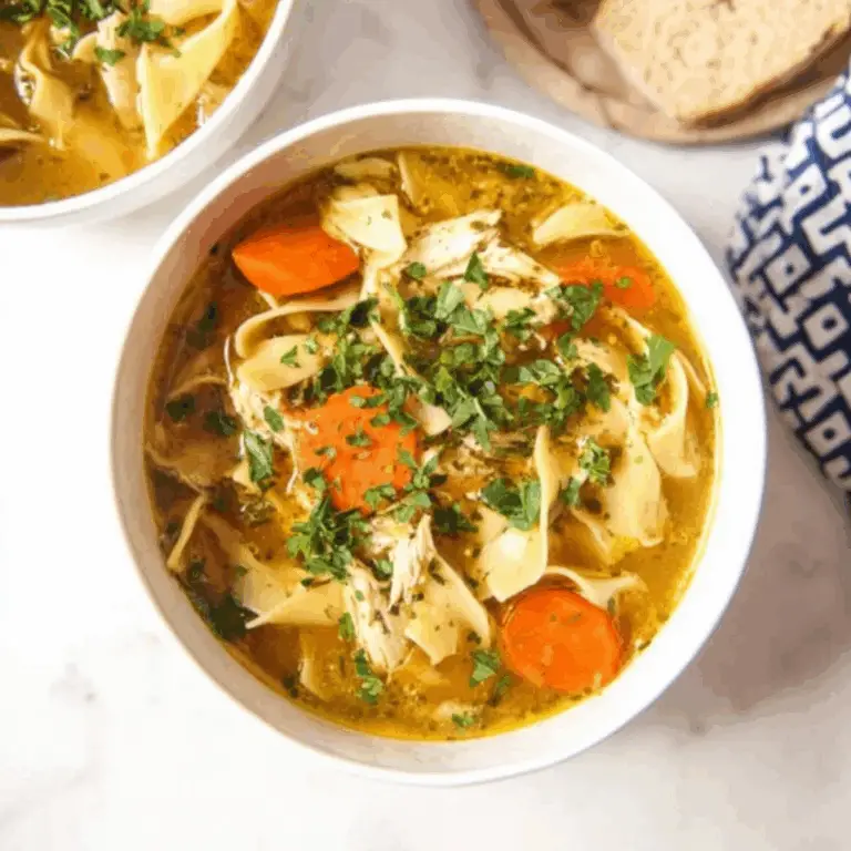 Chicken Noodle Soup with Egg Noodles