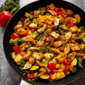 Chicken and Vegetables Skillet