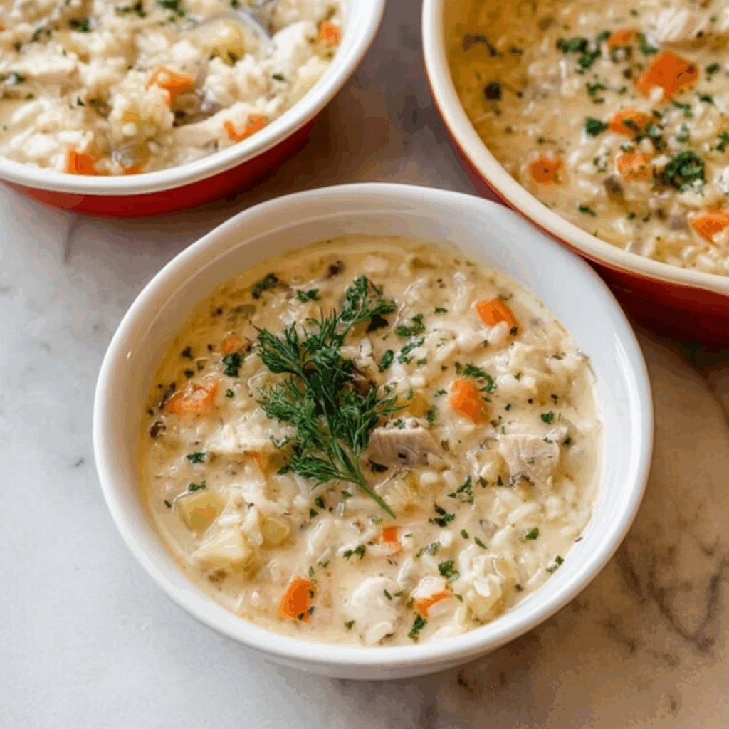 Creamy Chicken and Rice Soup - Superb Recipe