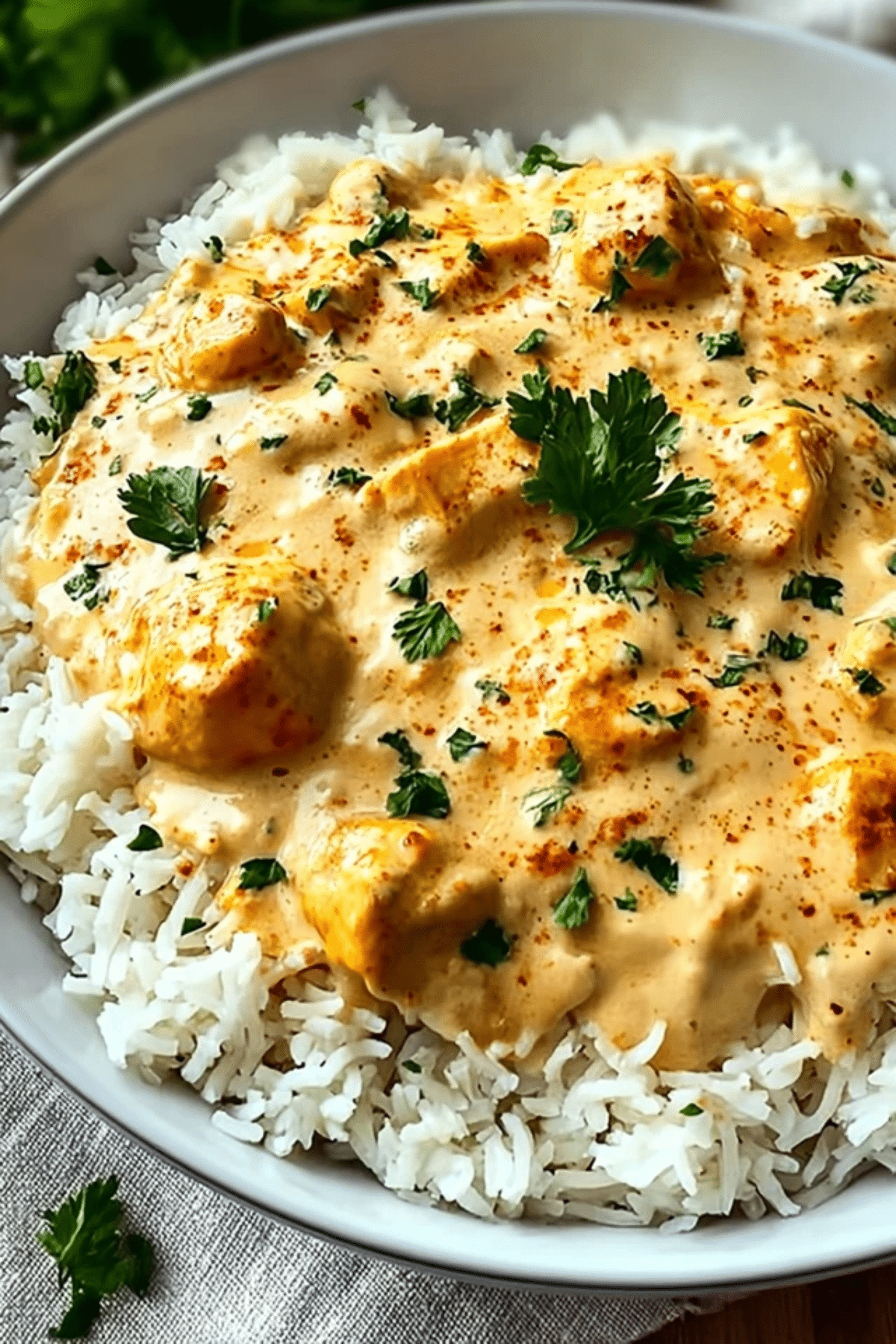 Creamy Smothered Chicken and Rice
