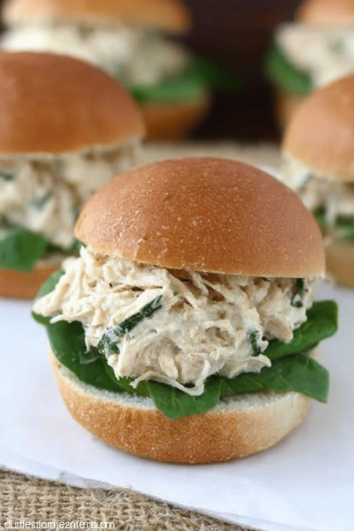Crock-Pot Chicken Caesar Sandwiches