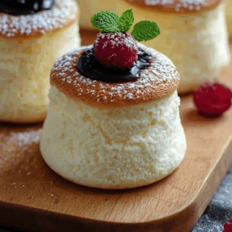 Fluffy Japanese Cotton Cheesecake Cupcakes