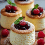 Fluffy Japanese Cotton Cheesecake Cupcakes