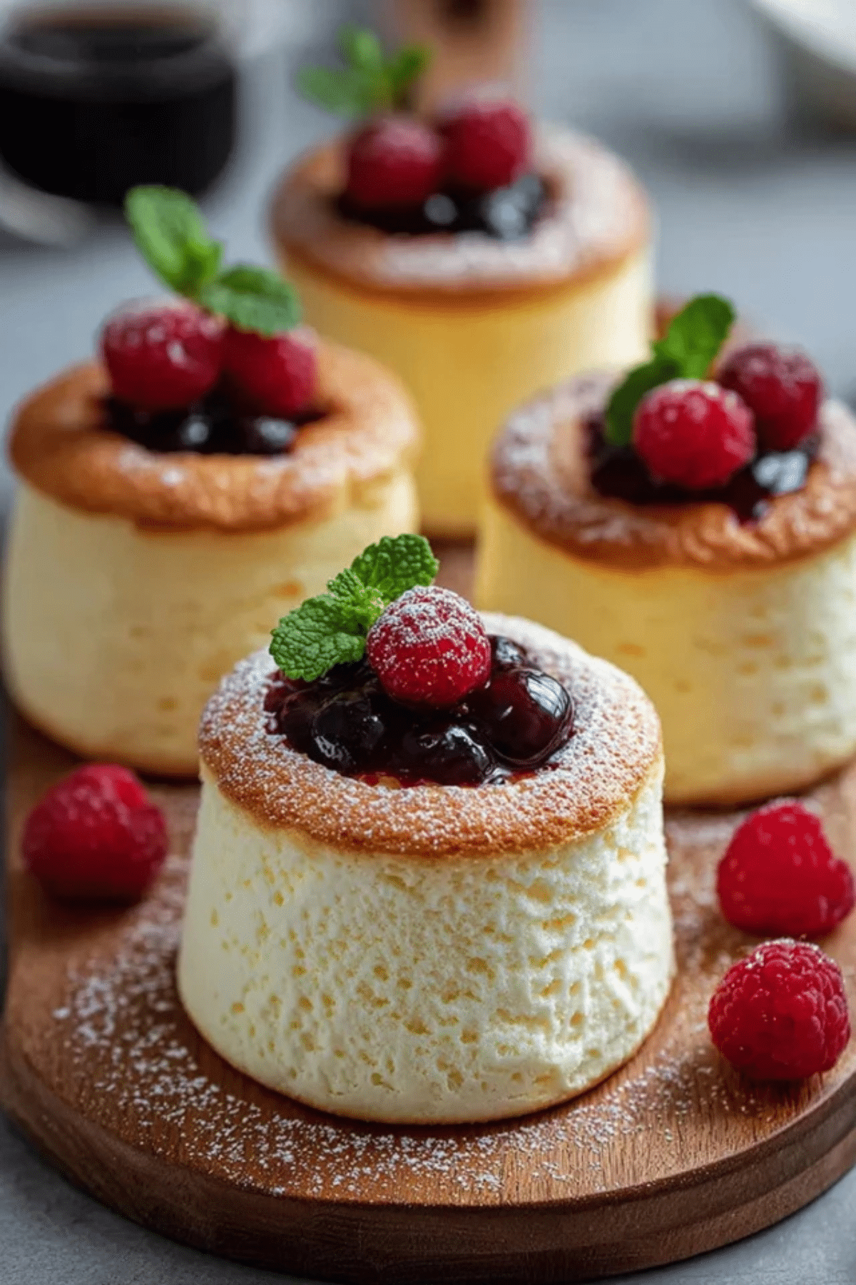 Fluffy Japanese Cotton Cheesecake Cupcakes
