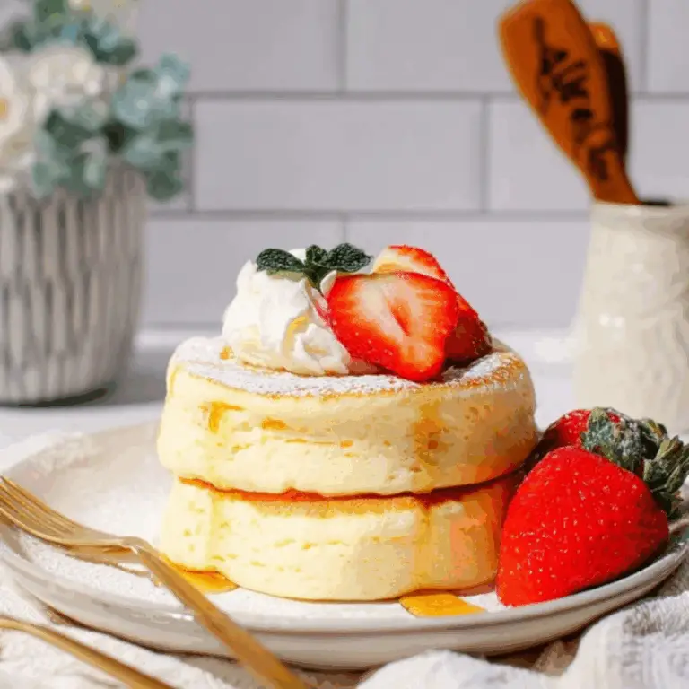 Fluffy Japanese Soufflé Pancakes
