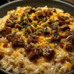 Garlic Butter Beef and Rice