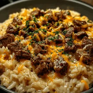 Garlic Butter Beef and Rice