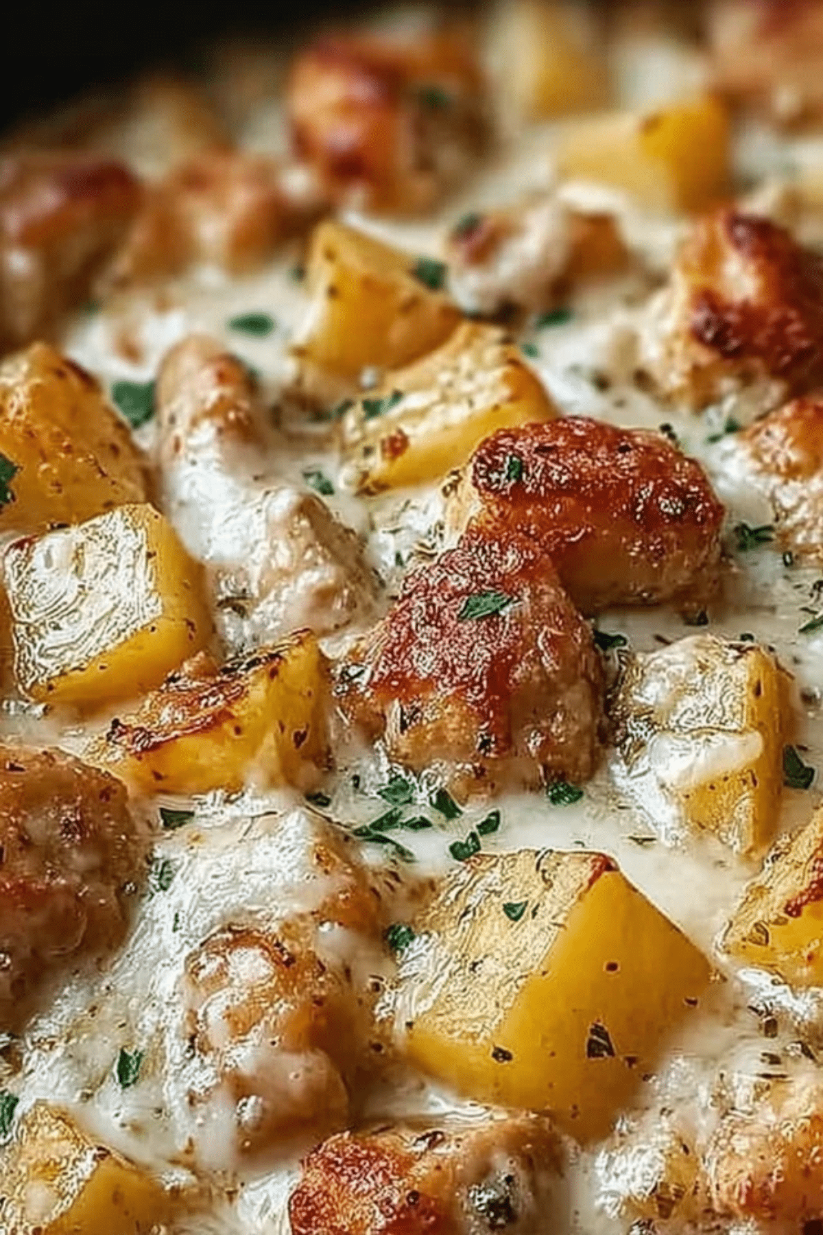 Garlic Parmesan Crockpot Chicken and Potatoes