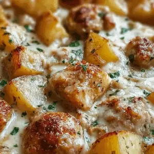 Garlic Parmesan Crockpot Chicken and Potatoes