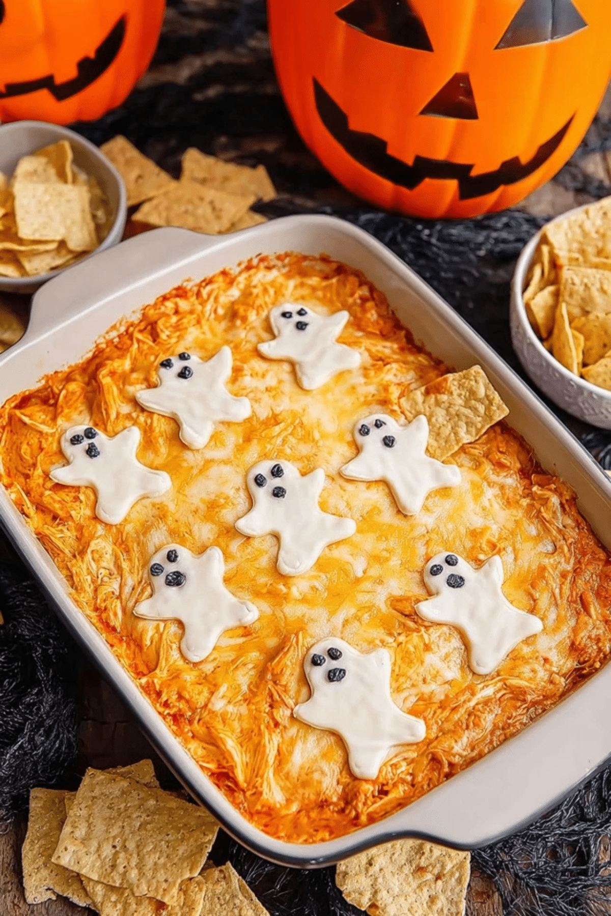 Halloween Buffalo Chicken Dip