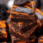 Halloween Oreo Brownies