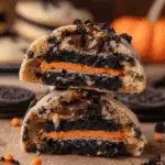 Halloween Oreo Stuffed Chocolate Chip Cookies