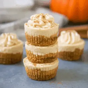 Healthy Pumpkin Cheesecakes