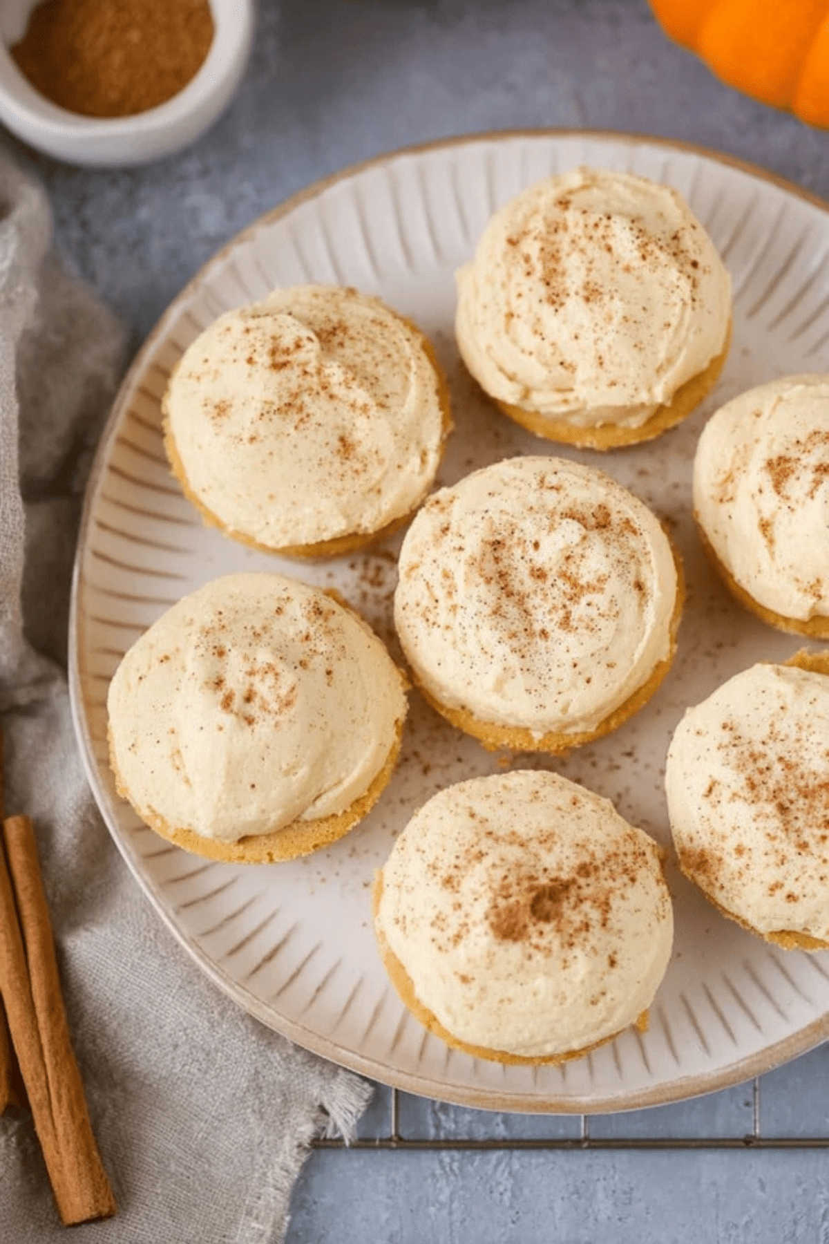 Healthy Pumpkin Cheesecakes