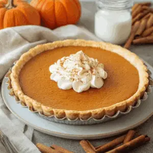 Homemade Fresh Pumpkin Pie