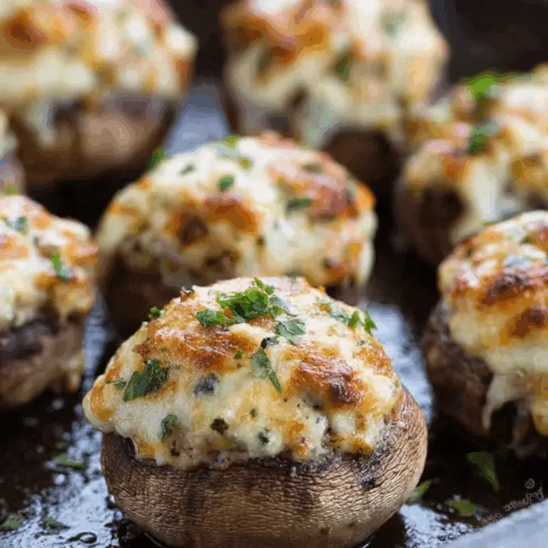 Jalapeno Popper Stuffed Mushrooms