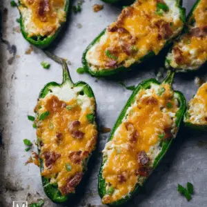 Jalapeno Poppers with Cheddar Cheese