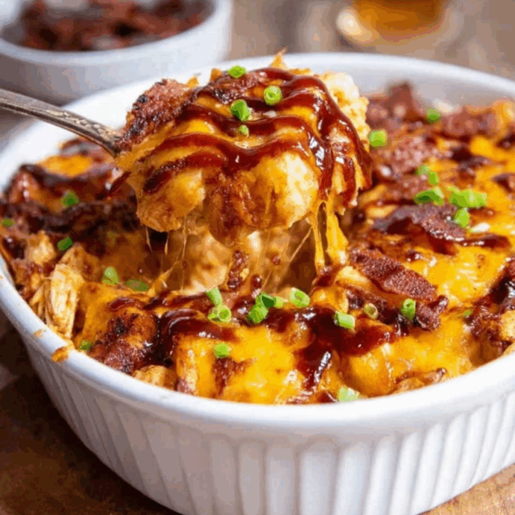 Keto BBQ Chicken Casserole