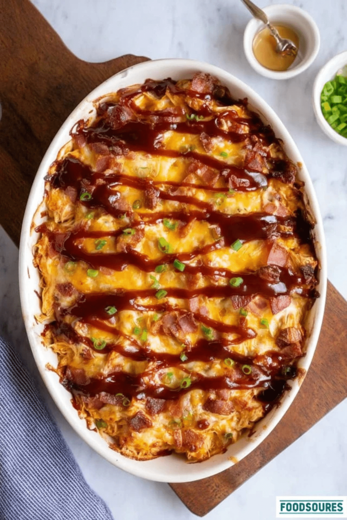 Keto BBQ Chicken Casserole