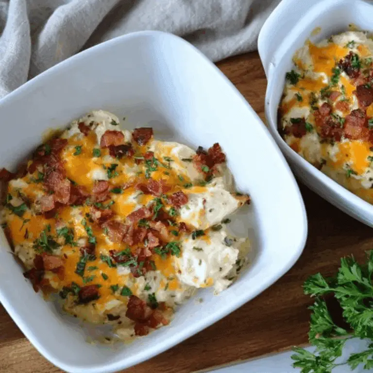 Keto Chicken Bacon Ranch Casserole