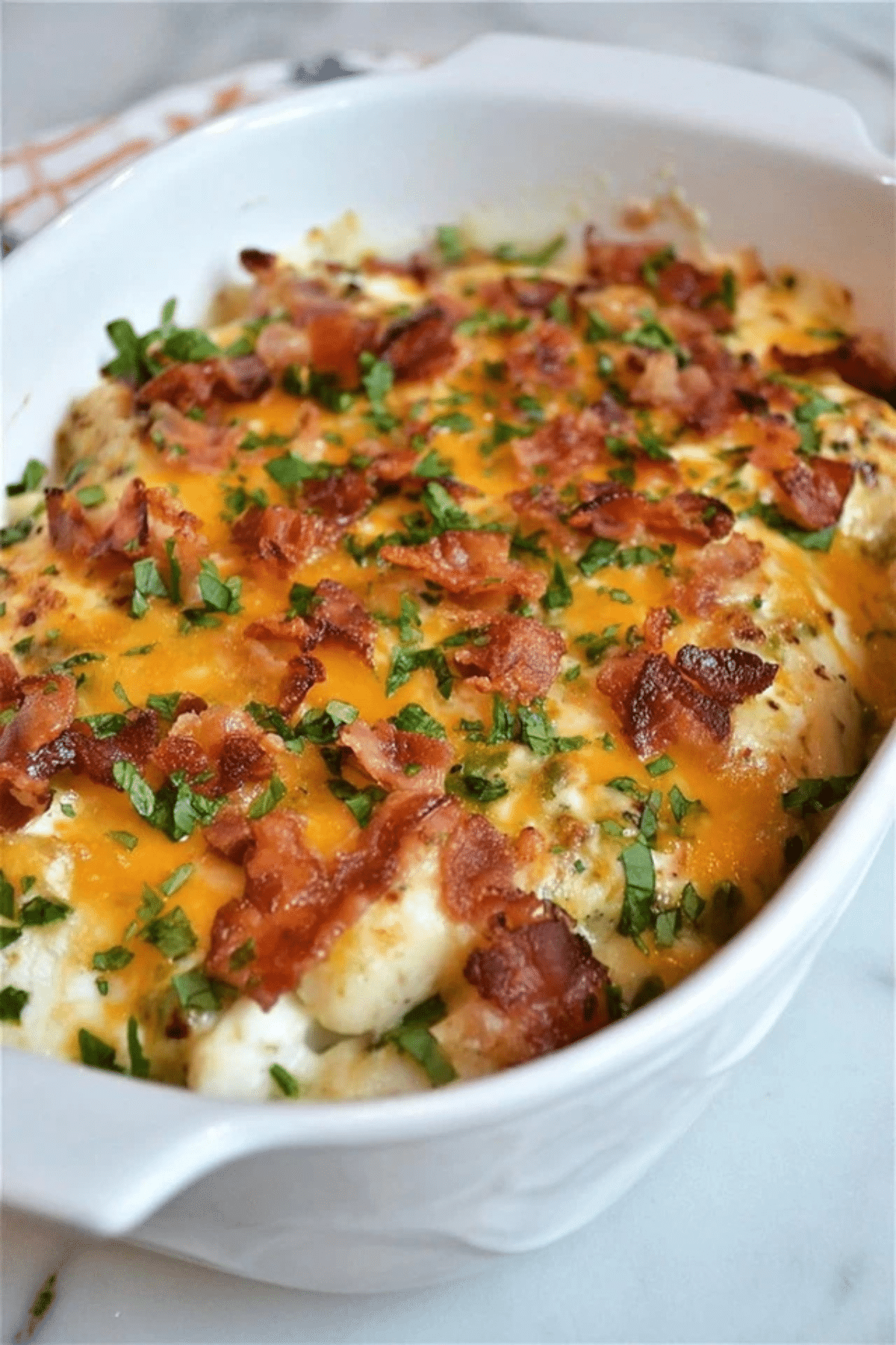 Keto Chicken Bacon Ranch Casserole