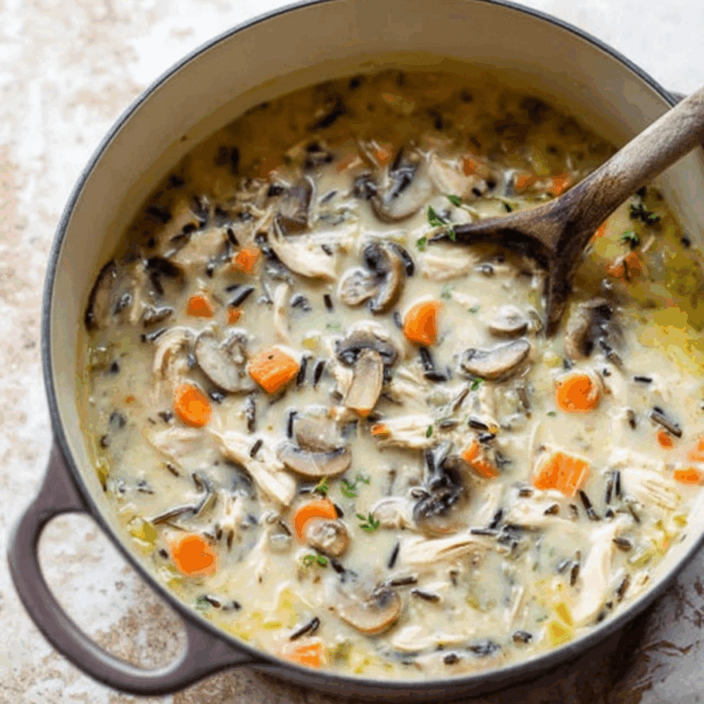 Leftover Turkey Wild Rice Soup