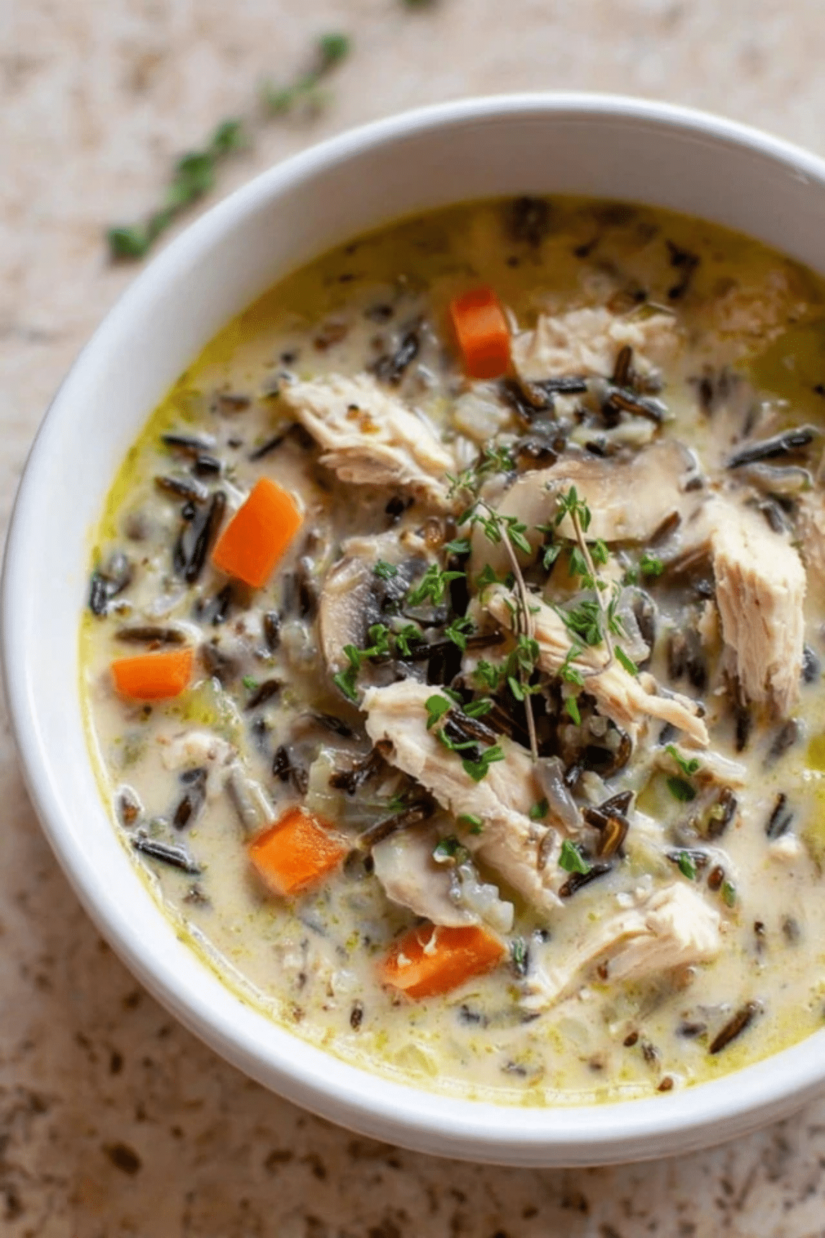 Leftover Turkey Wild Rice Soup