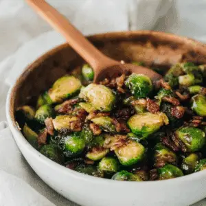 Maple Bacon Brussels Sprouts