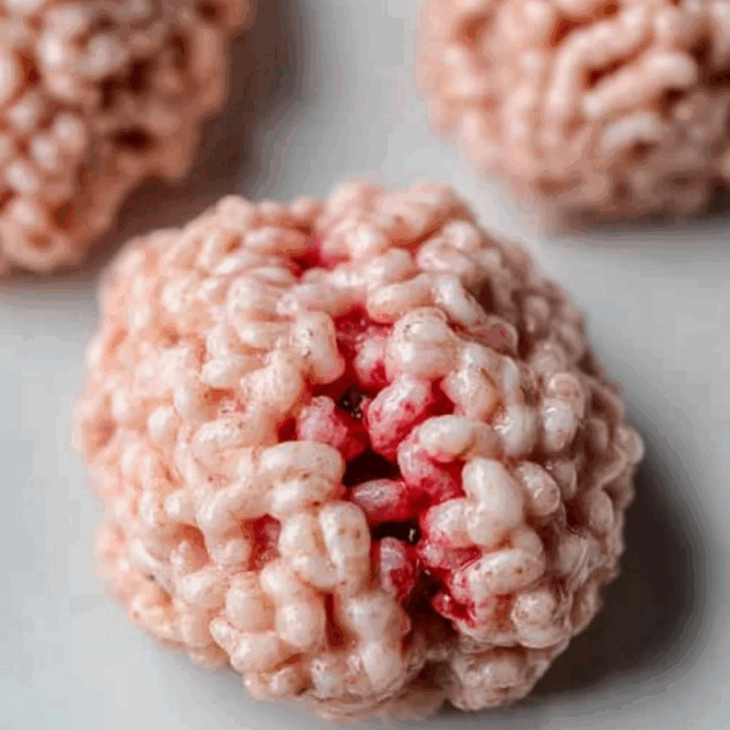 Marshmallow Rice Bubbles Halloween Brains