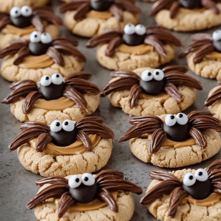 Peanut Butter Spider Cookies