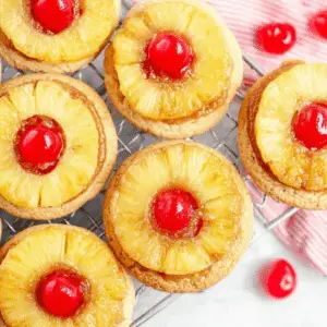 Pineapple Upside Down Sugar Cookies