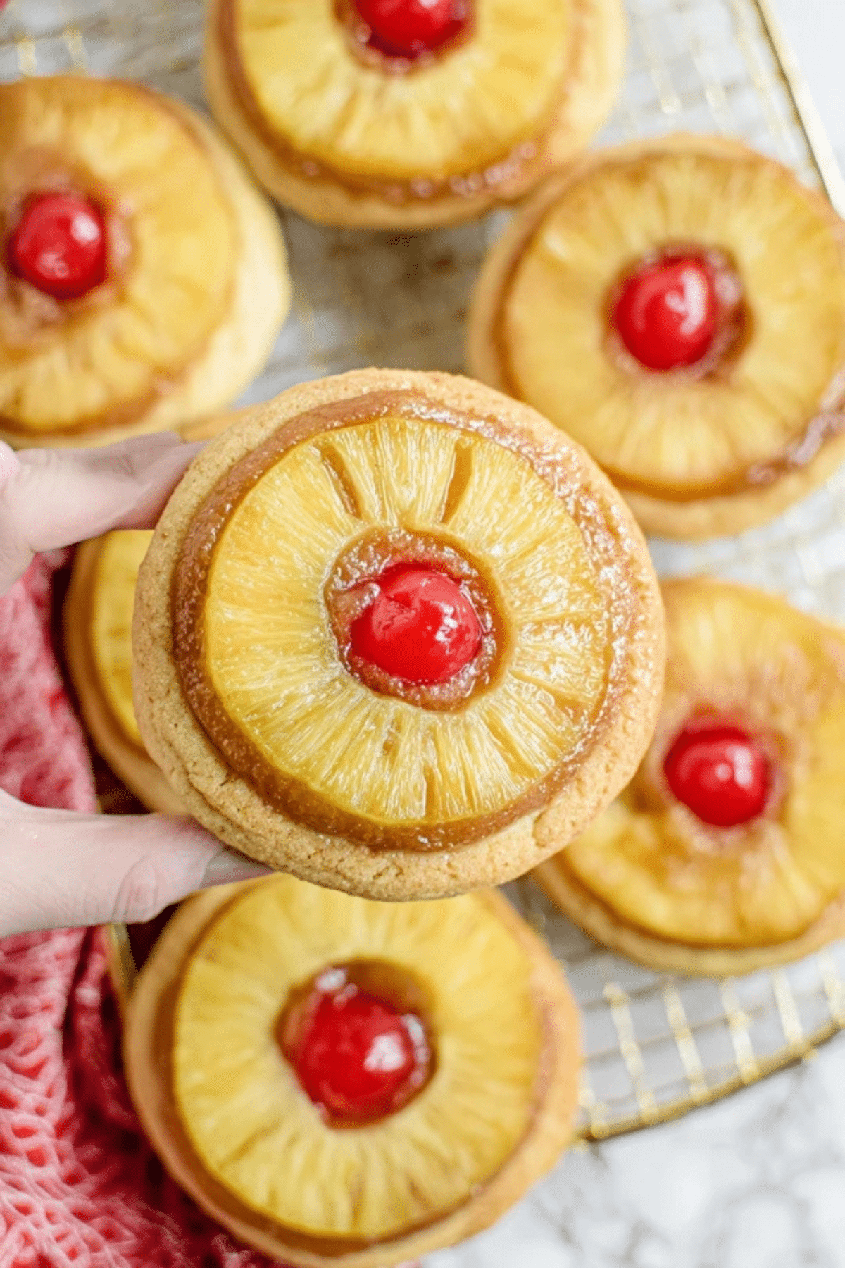 Pineapple Upside Down Sugar Cookies