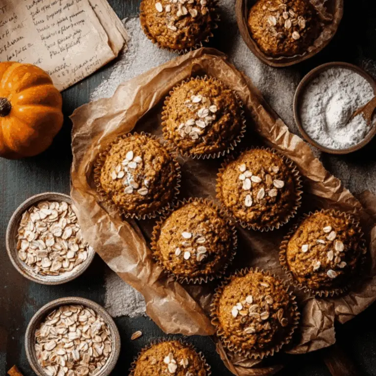 Pumpkin Oatmeal Muffins