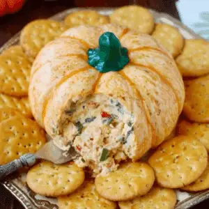 Pumpkin-Shaped Cheeseball