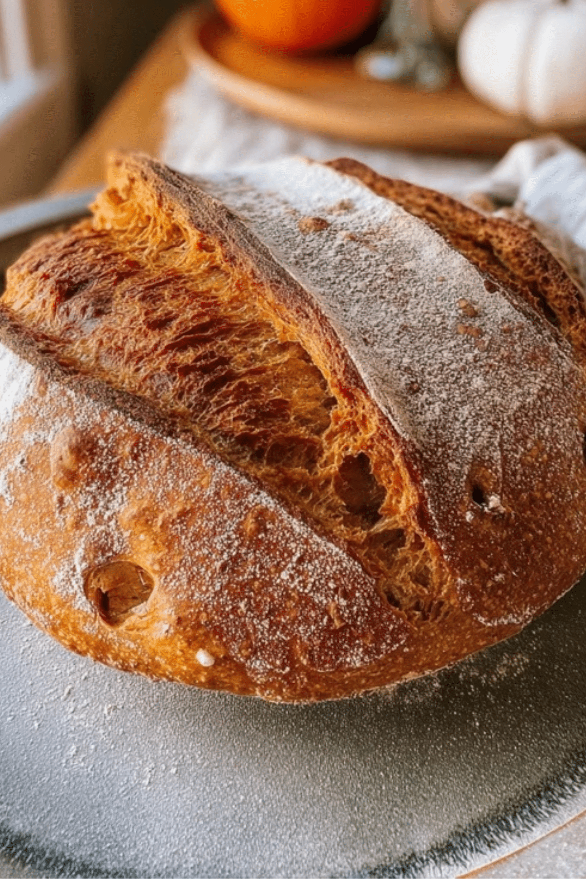 Pumpkin Spice Sourdough Bread