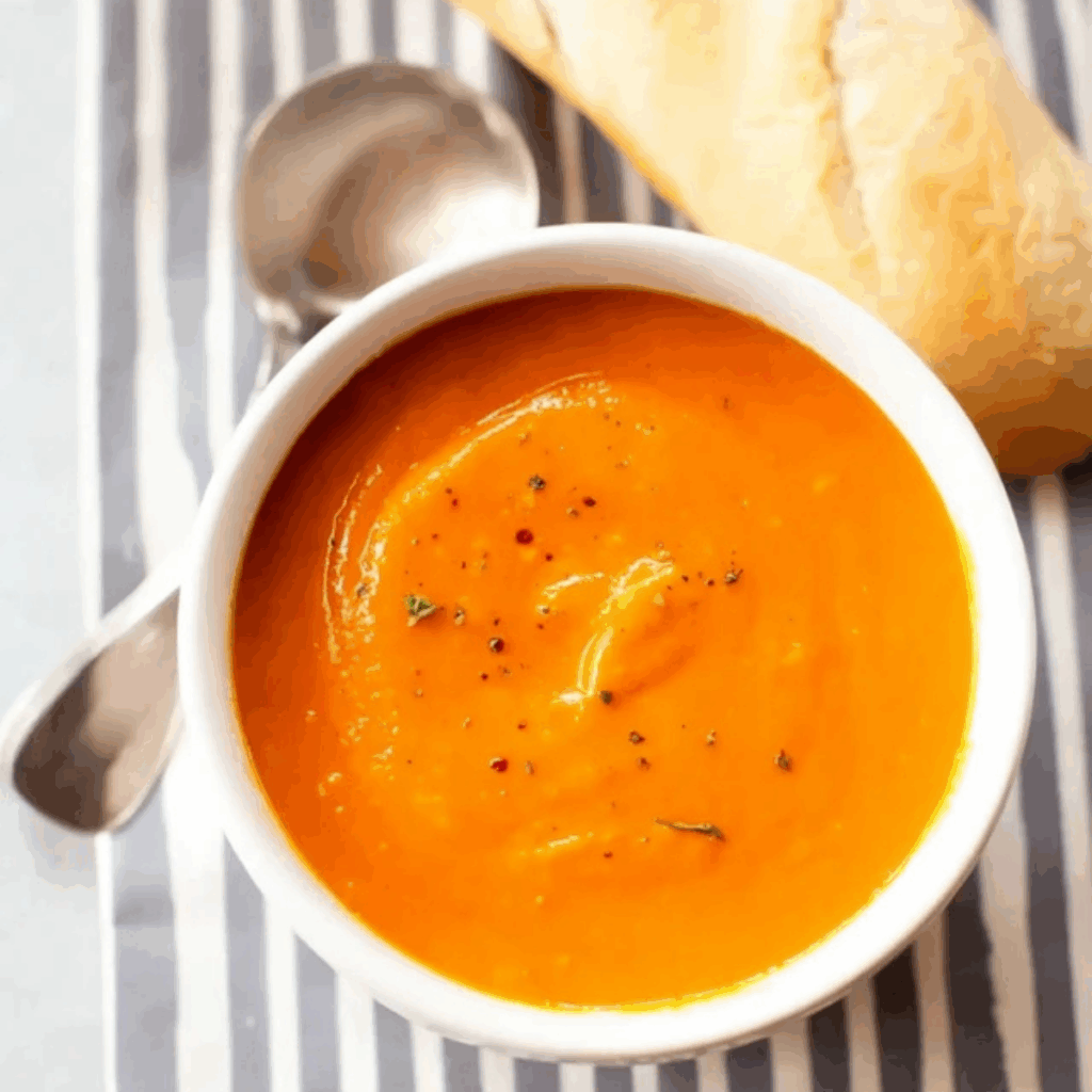 Roasted Butternut Squash Tomato Soup