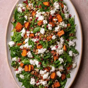 Roasted Sweet Potato Goat Cheese Salad