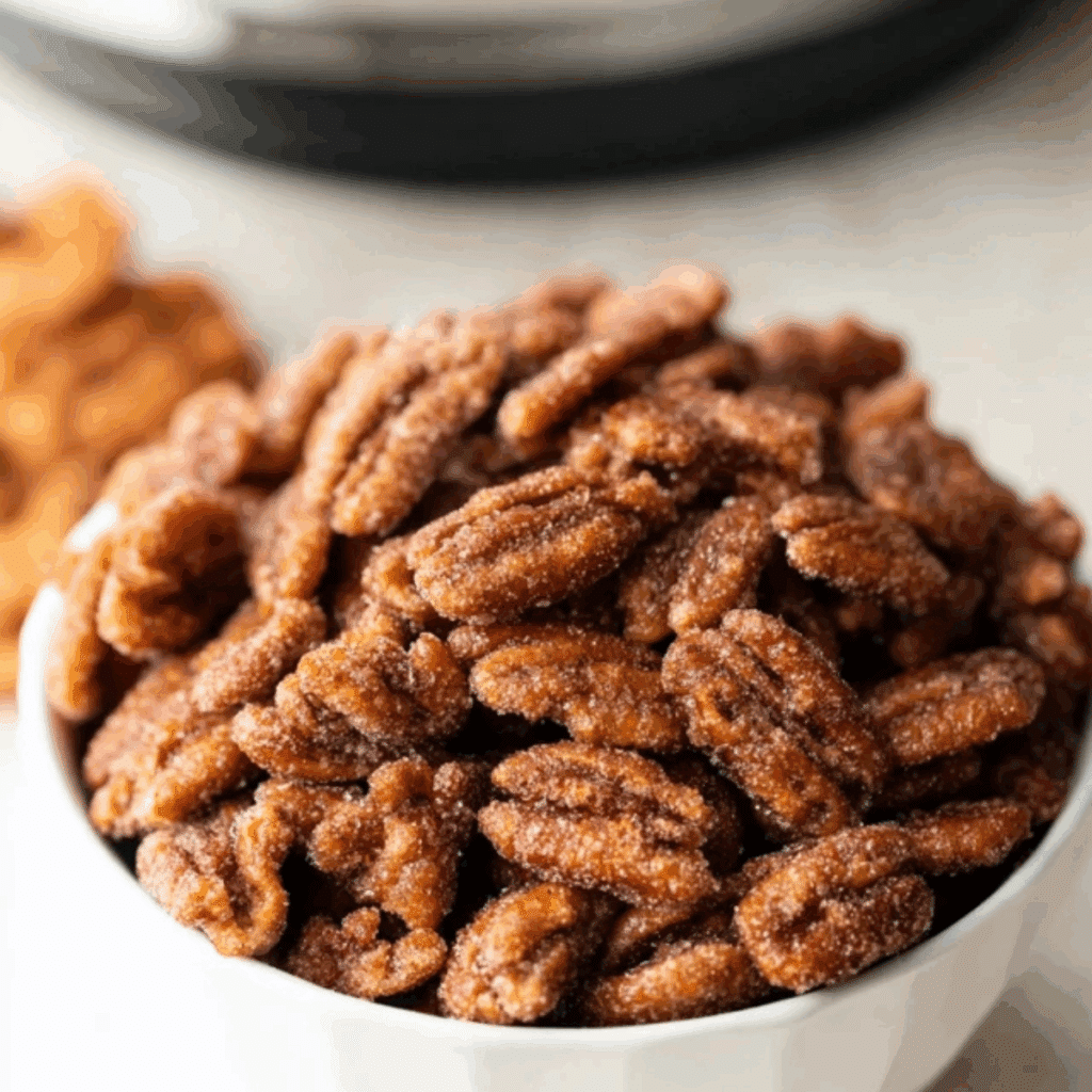 Slow Cooker Candied Pecans