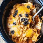 Slow Cooker Chicken Enchilada Casserole