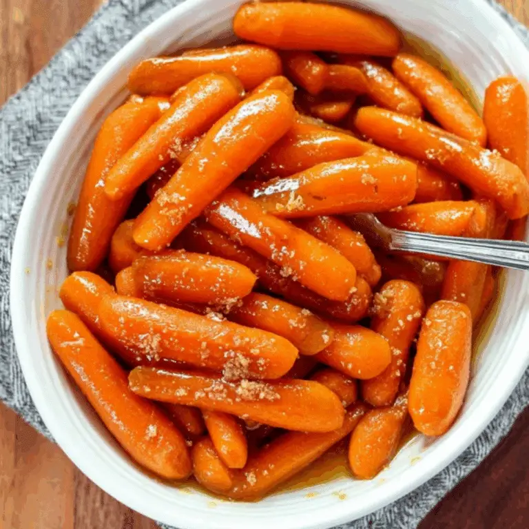 Slow Cooker Maple & Brown Sugar Glazed Carrots