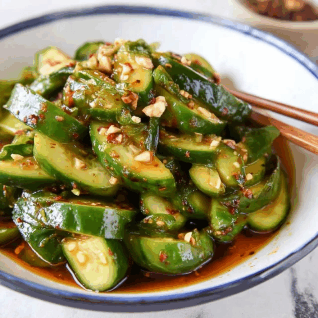 Spicy Smacked Cucumber Salad