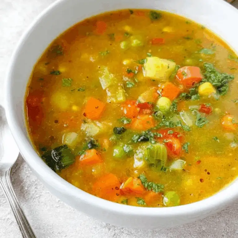 Vegetable Soup without Tomatoes