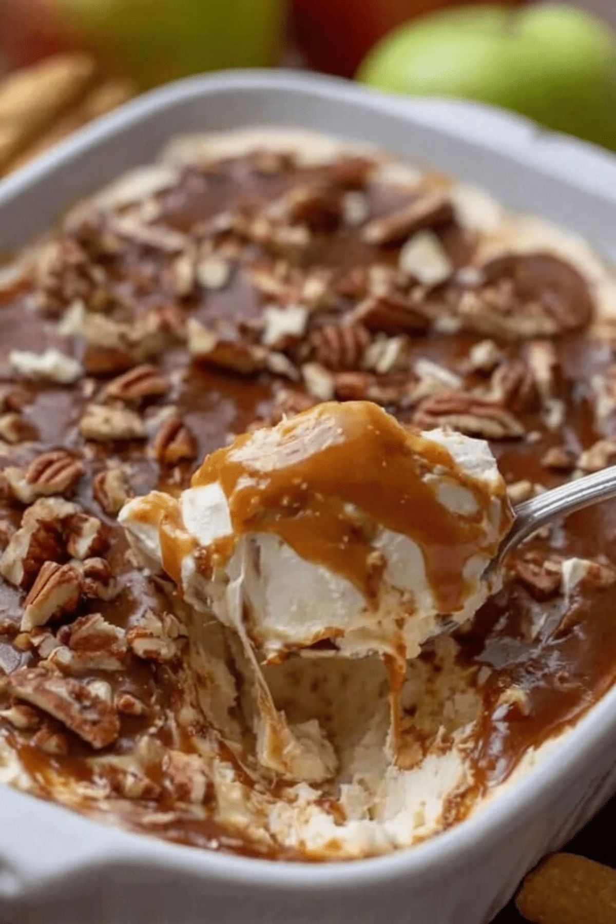 caramel apple cheesecake dip