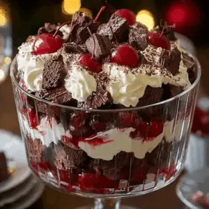 Black Forest Trifle for Christmas