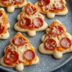 Christmas Tree Mini Pizzas