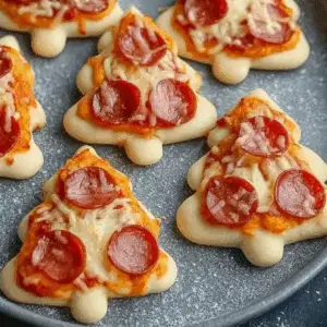 Christmas Tree Mini Pizzas