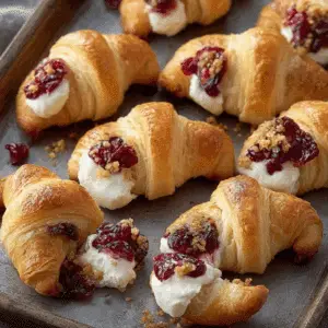 Cranberry Cream Cheese Crescent Bites (1)